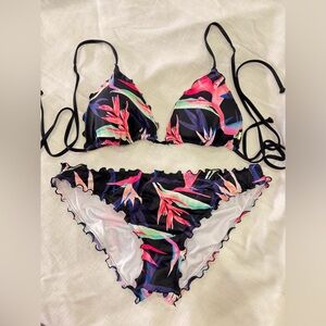 PINK Floral Muliti-color Bikini Set